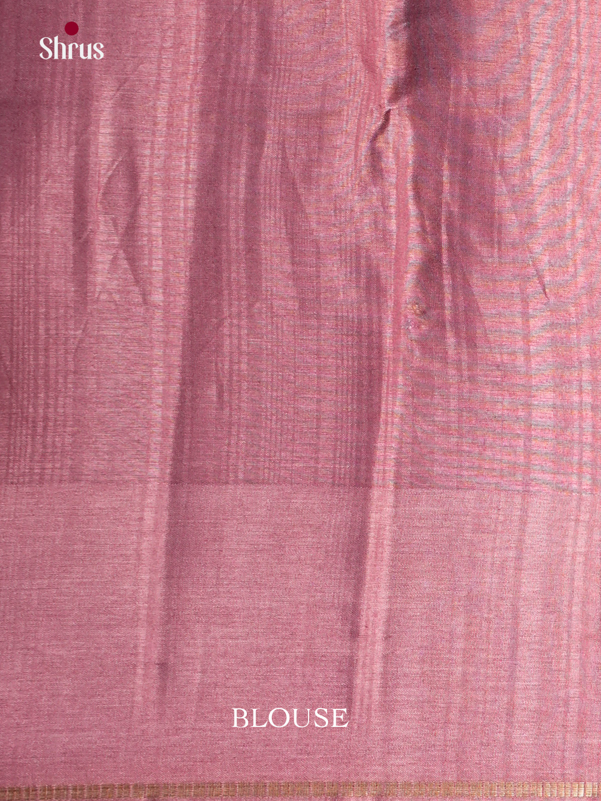 Onion Pink  - Semi Rawsilk - Saree-EAS22013 - Shop on Shrus.com