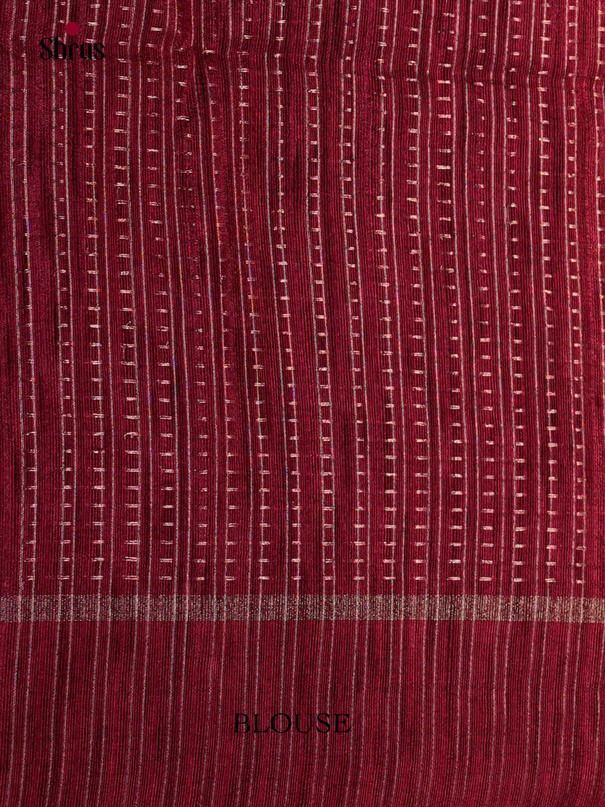 Maroon - Semi Rawsilk - Saree-EAS22031 - Shop on Shrus.com