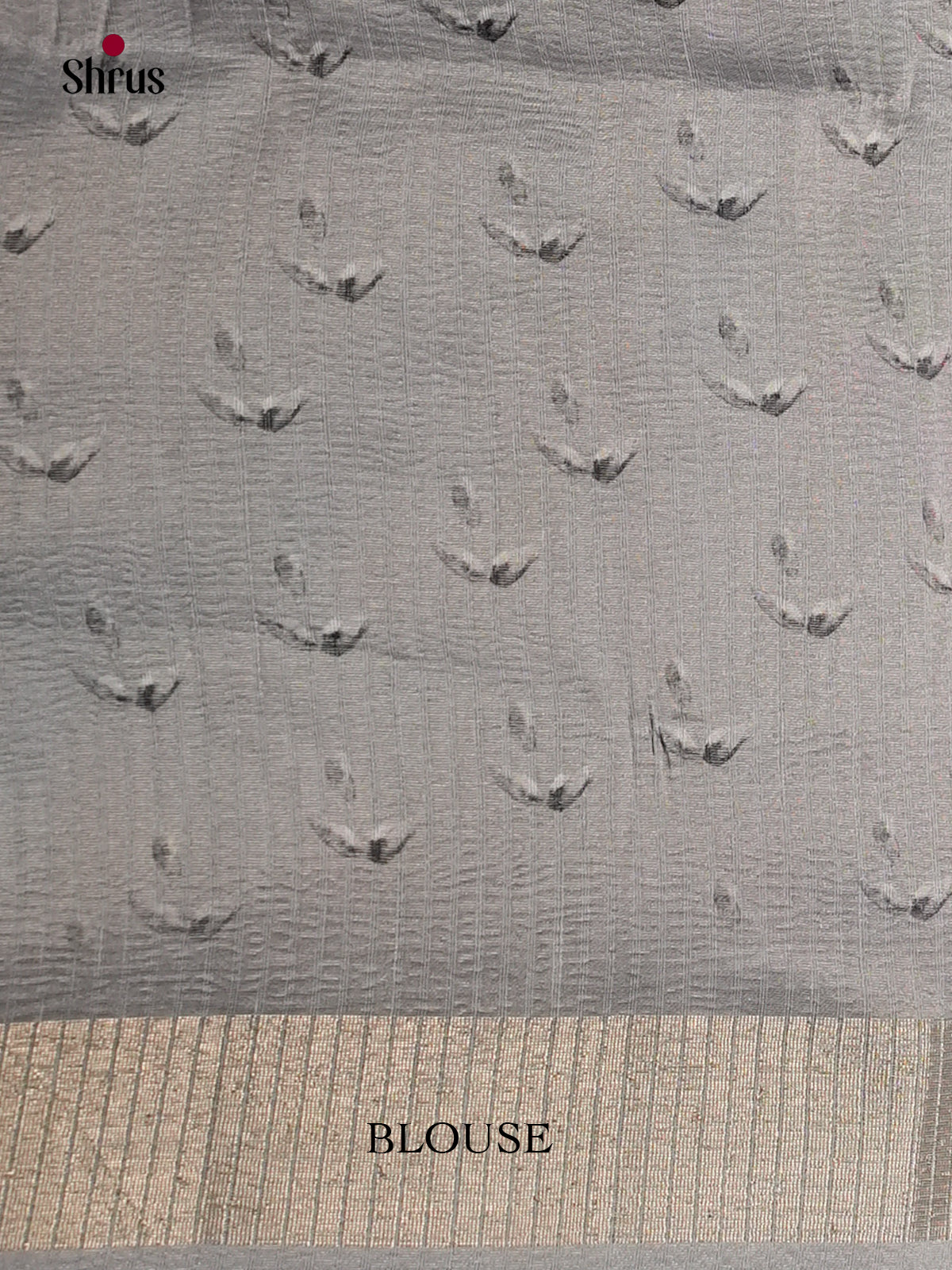 Grey  - Semi Rawsilk - Saree- EAS22054 - Shop on Shrus.com