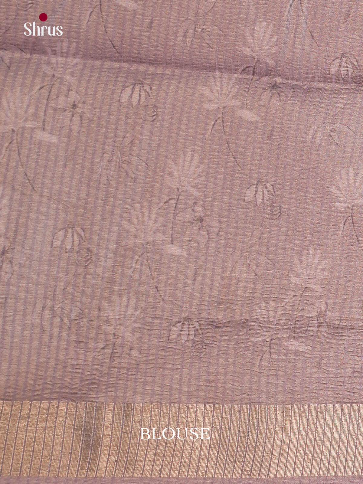 Lavender  - Semi Rawsilk - Saree-EAS22071 - Shop on Shrus.com