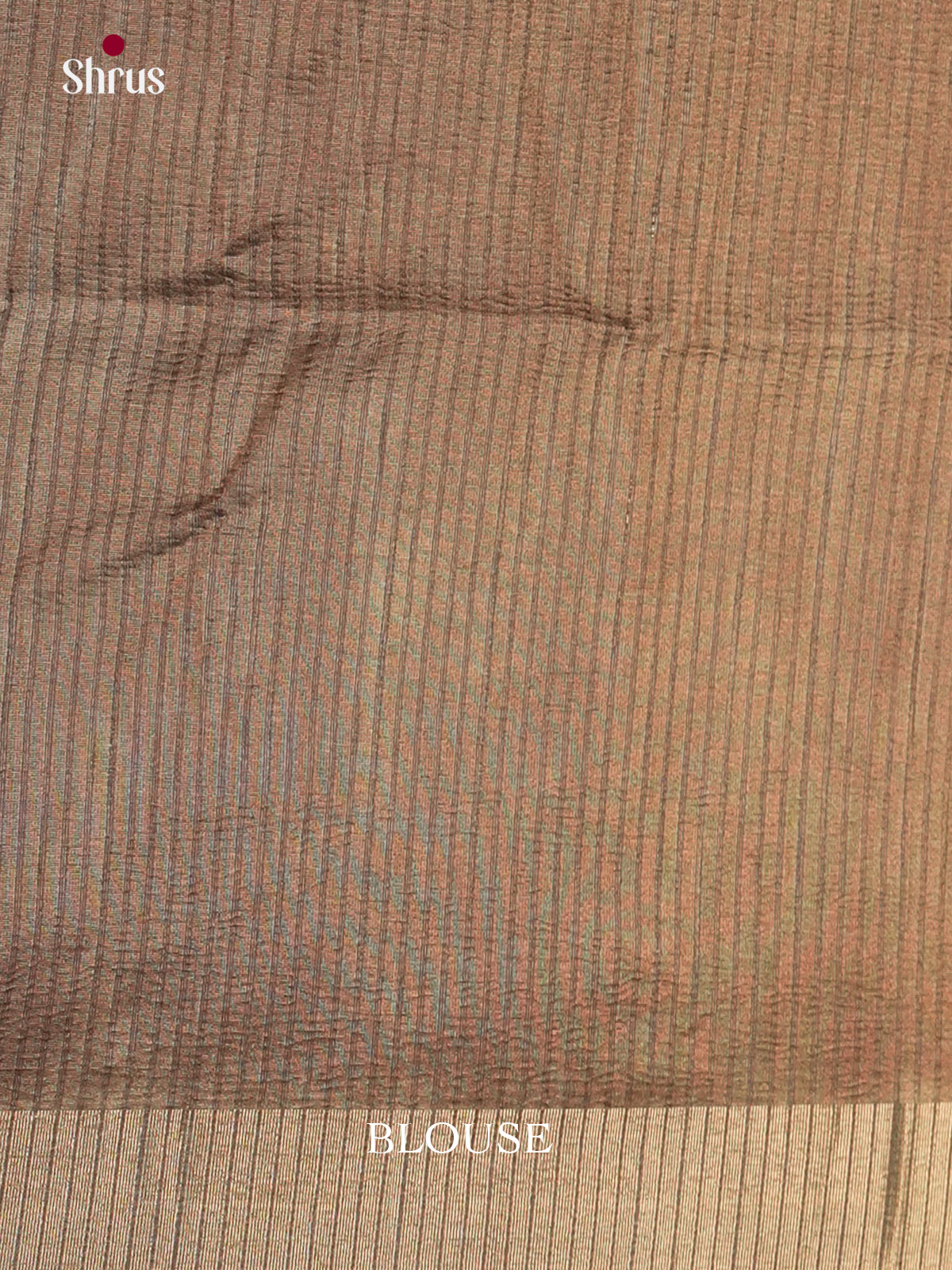 Brown & Green - Semi Rawsilk - Saree -EAS22073 - Shop on Shrus.com