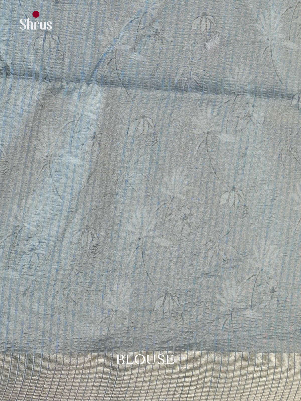 Blue  - Semi Rawsilk - Saree- EAS22074 - Shop on Shrus.com