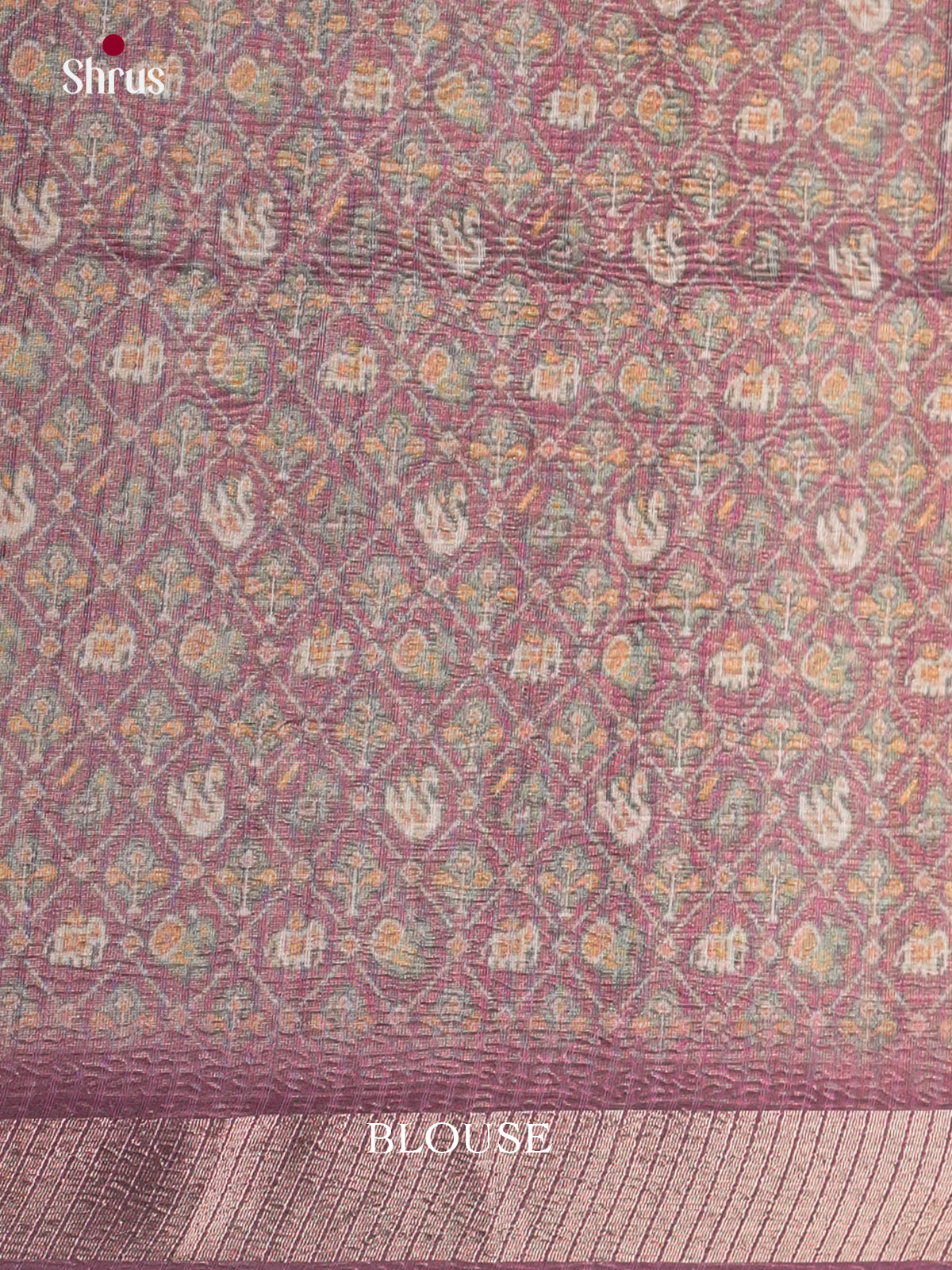 Lavender- Semi Rawsilk - Saree -EAS22078 - Shop on Shrus.com