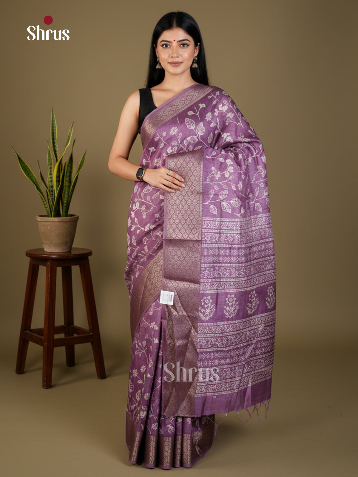 EAS22170 - Semi Crepe - Saree - Shop on Shrus.com