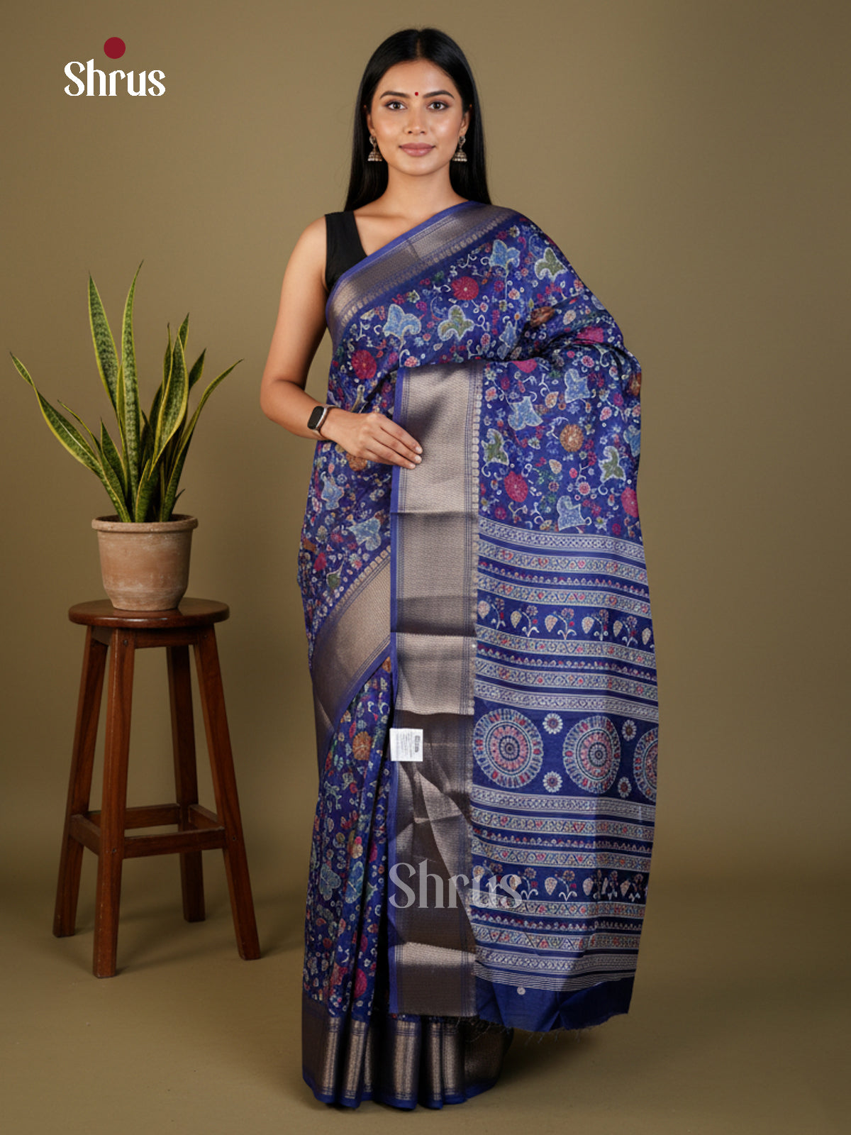 EAS22175 - Semi Crepe - Saree - Shop on Shrus.com