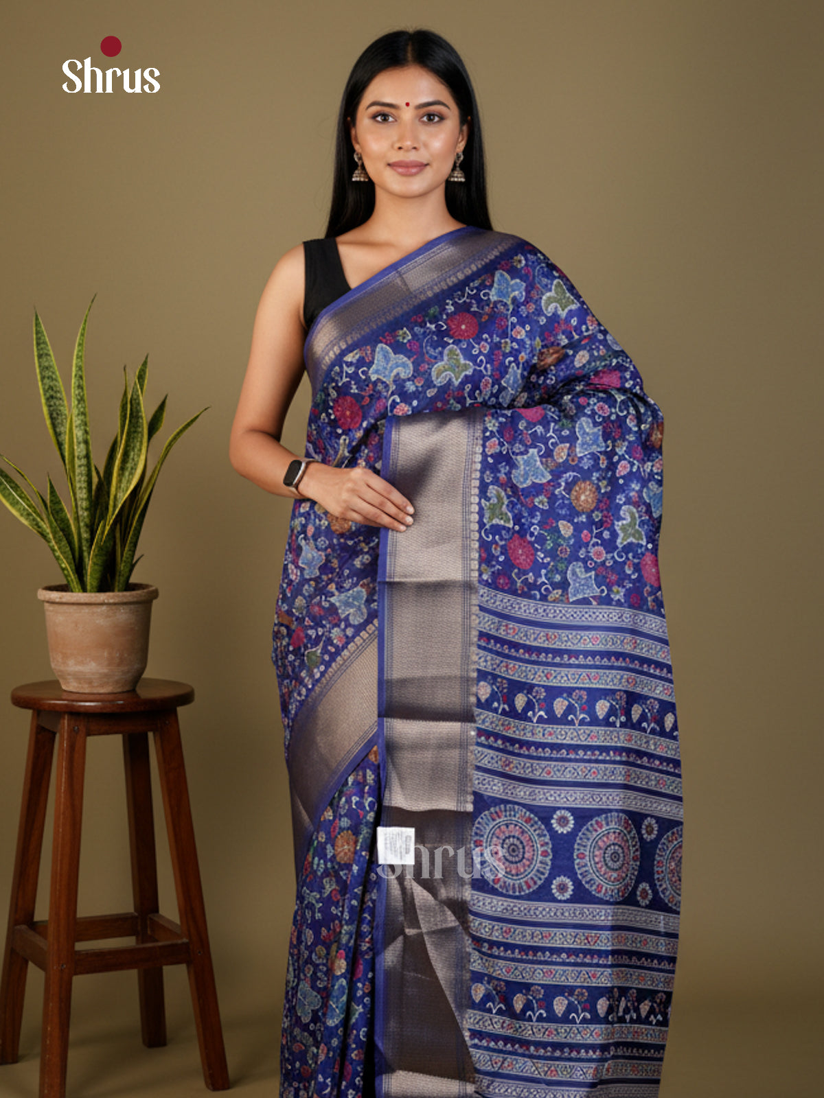 EAS22175 - Semi Crepe - Saree - Shop on Shrus.com