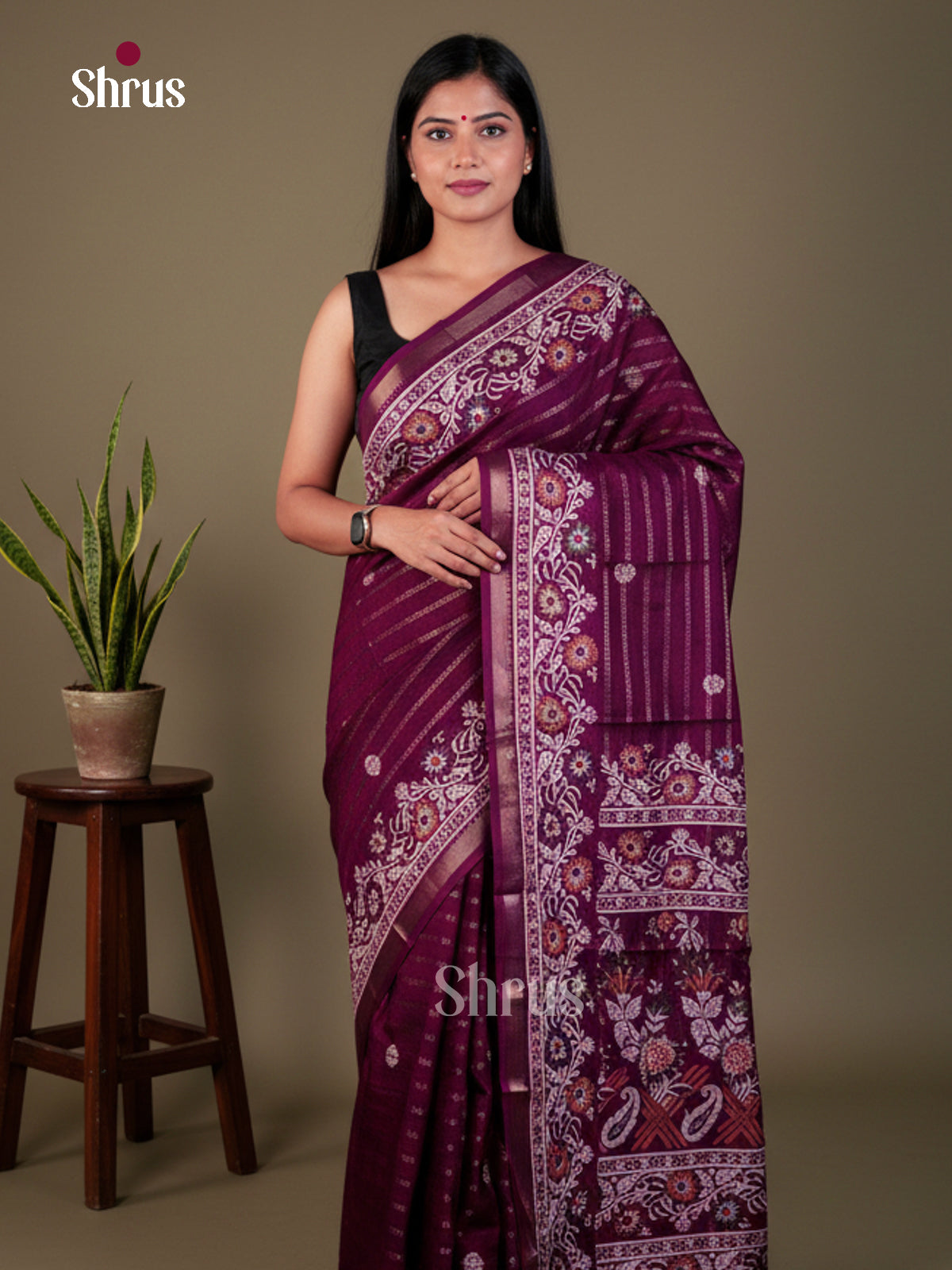 EAS22363 - Semi Crepe - Saree - Shop on Shrus.com