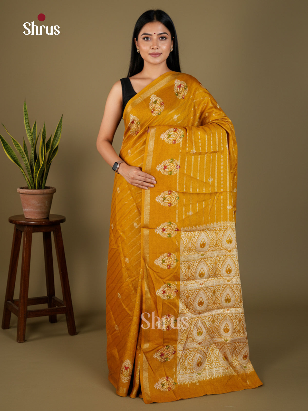 EAS22366 - Semi Crepe - Saree - Shop on Shrus.com