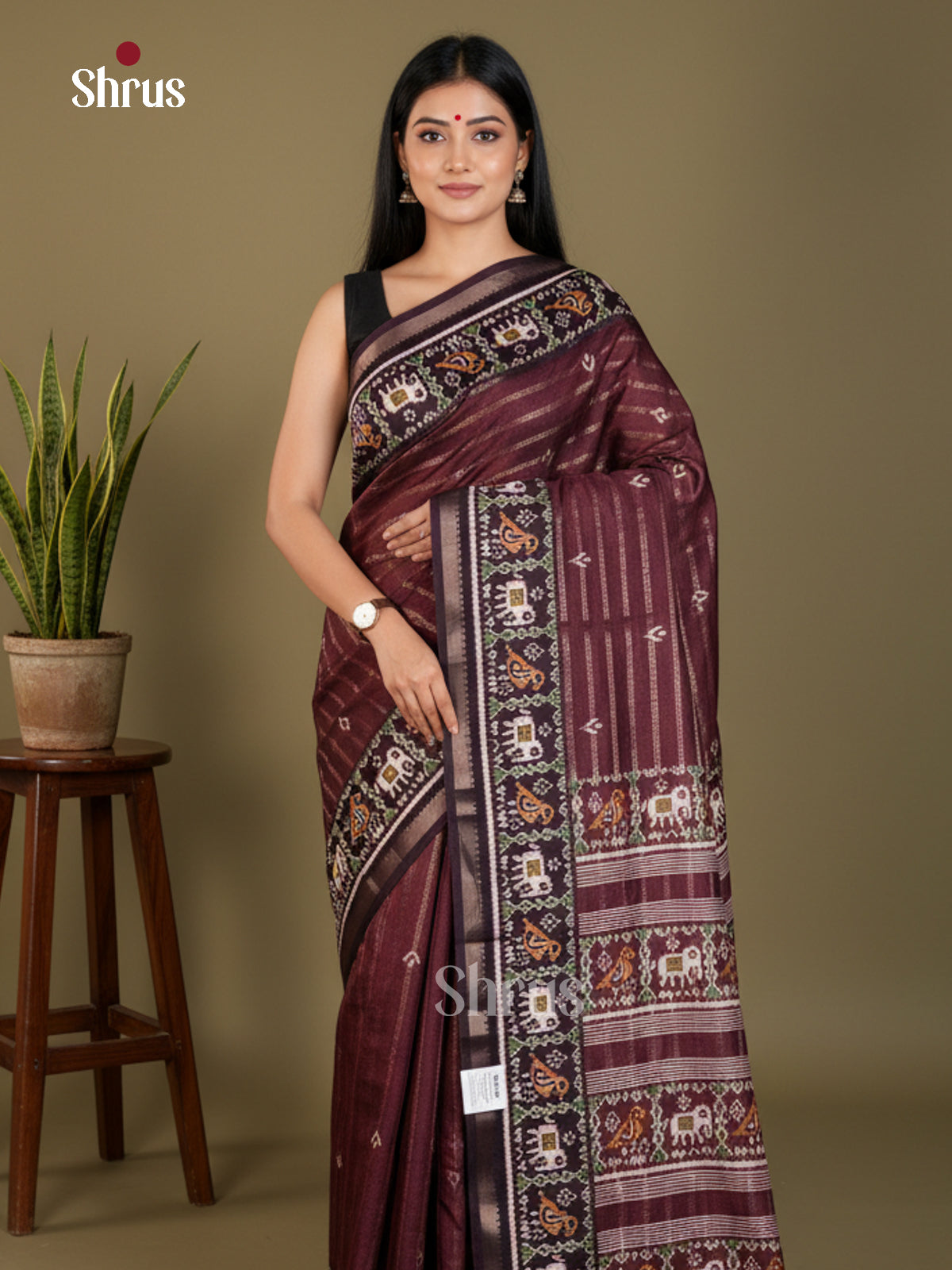 EAS22367 - Semi Crepe - Saree - Shop on Shrus.com