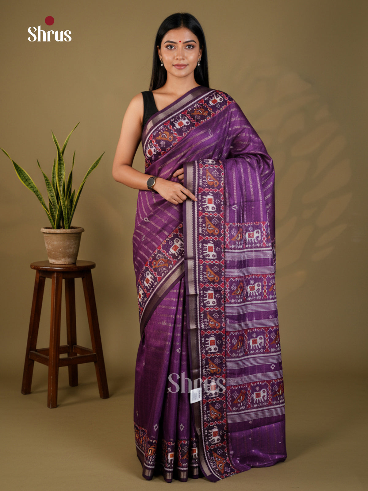EAS22368 - Semi Crepe - Saree - Shop on Shrus.com