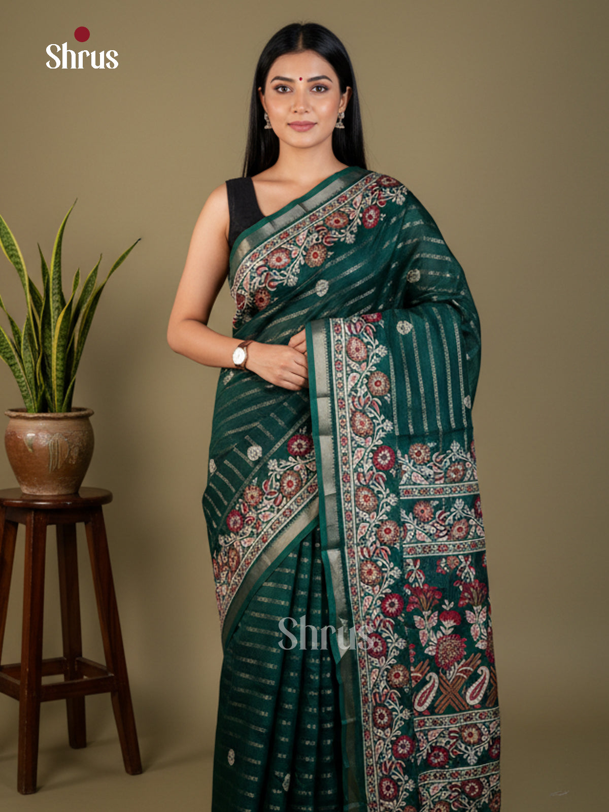 EAS22369 - Semi Crepe - Saree - Shop on Shrus.com
