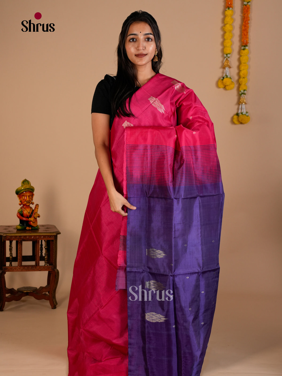 EAS23021 - Banana Pith without blouse - Saree - Shop on Shrus.com