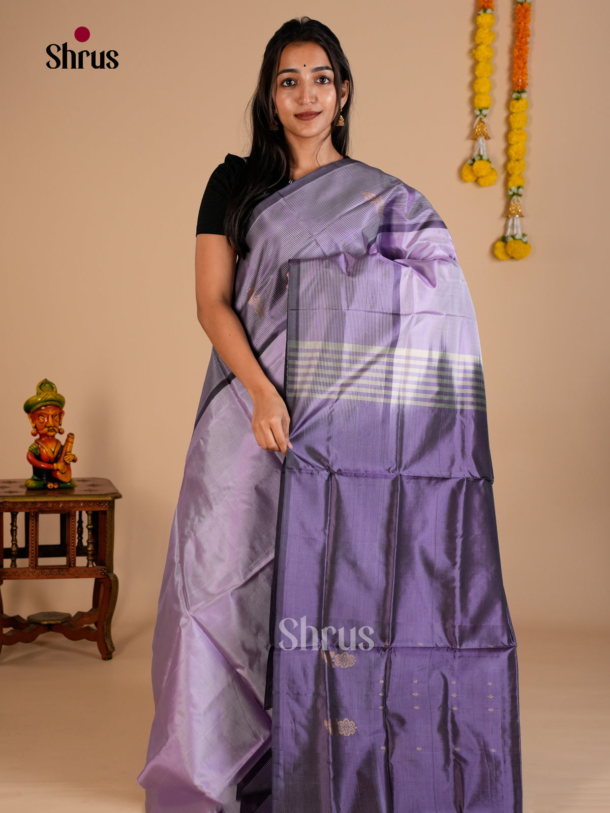 EAS23058 - Banana Pith without blouse - Saree - Shop on Shrus.com