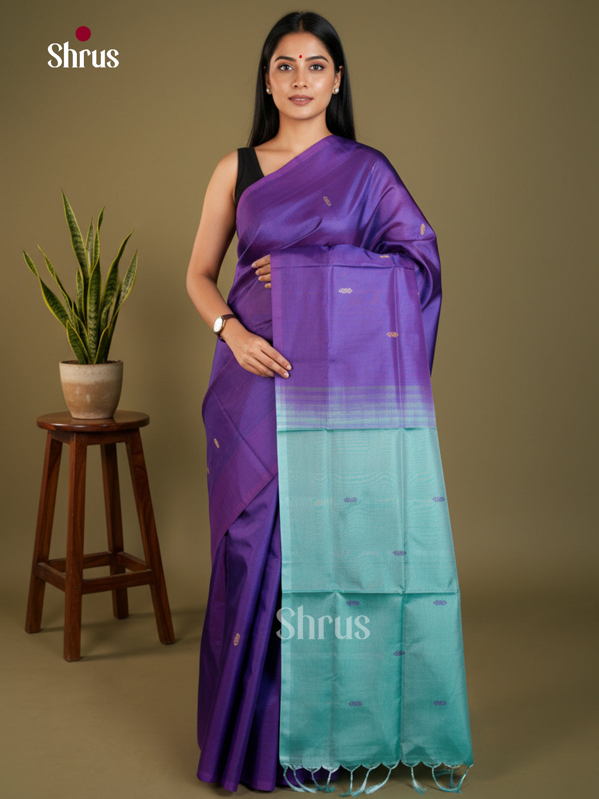 EAS23110 - Banana Pith without blouse - Saree - Shop on Shrus.com