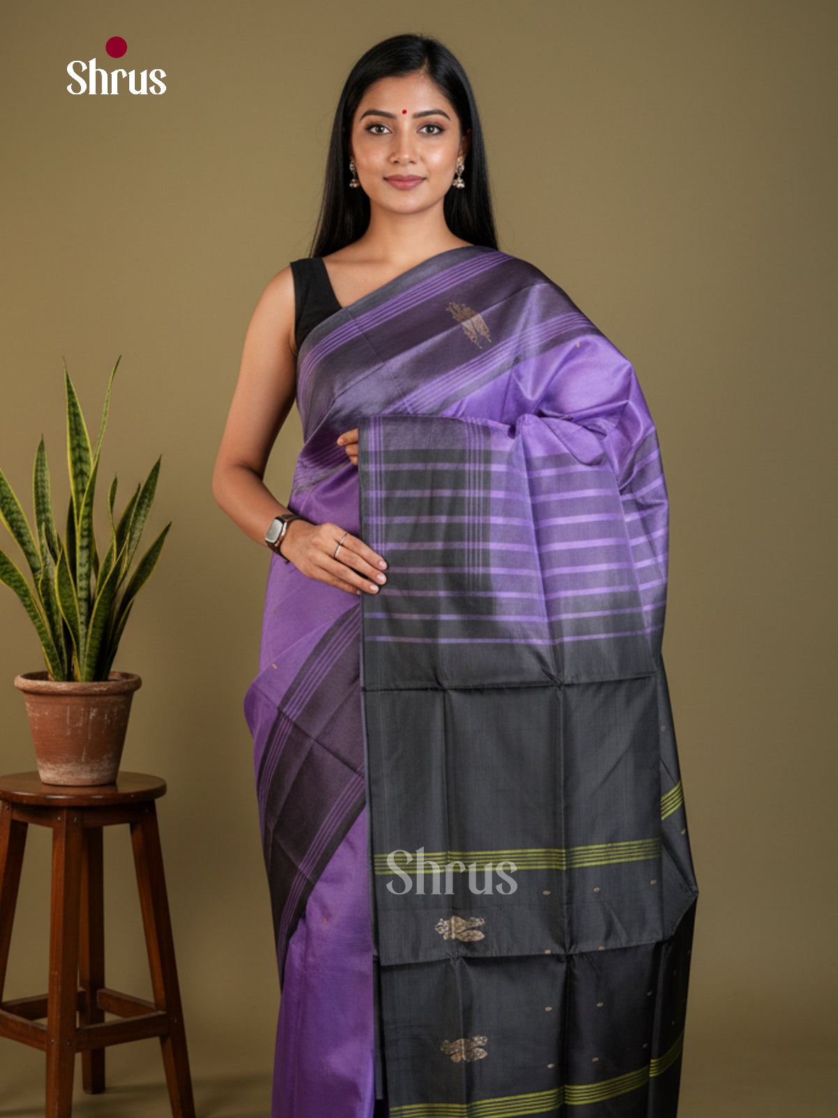 EAS23113 - Banana Pith without blouse - Saree - Shop on Shrus.com