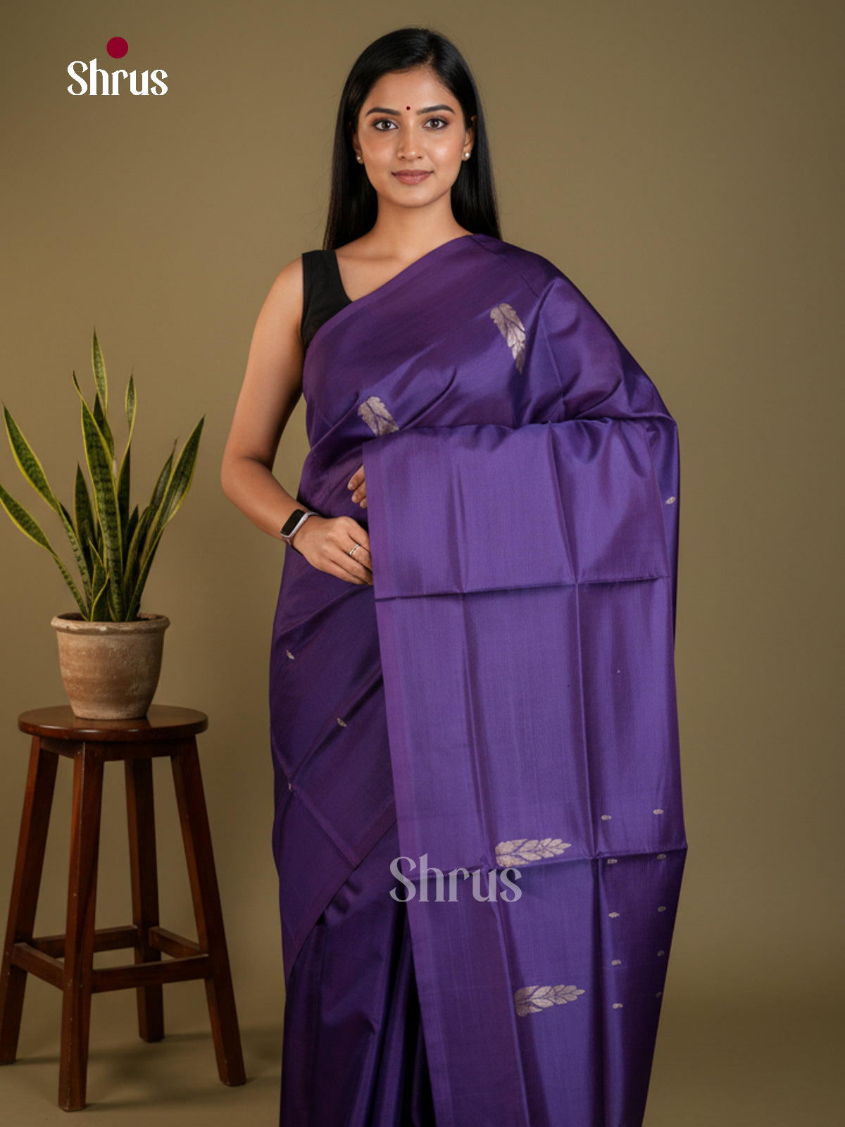 EAS23118 - Banana Pith without blouse - Saree - Shop on Shrus.com