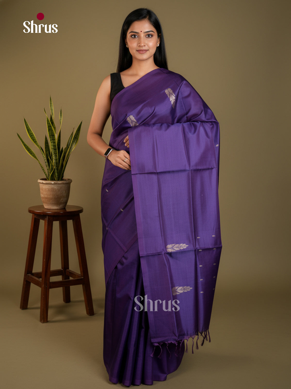 EAS23118 - Banana Pith without blouse - Saree - Shop on Shrus.com