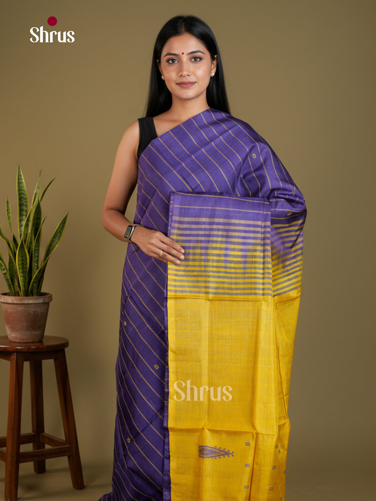 EAS23122 - Banana Pith without blouse - Saree - Shop on Shrus.com