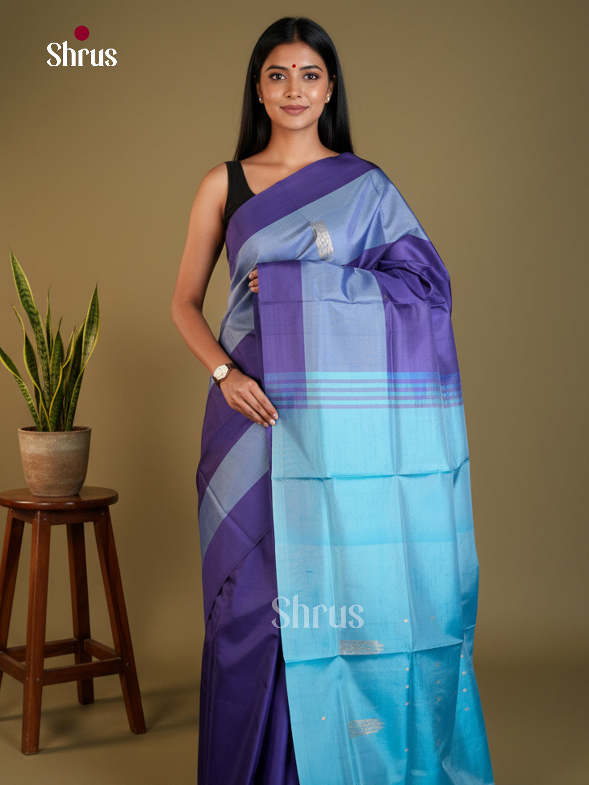 EAS23132 - Banana Pith without blouse - Saree - Shop on Shrus.com