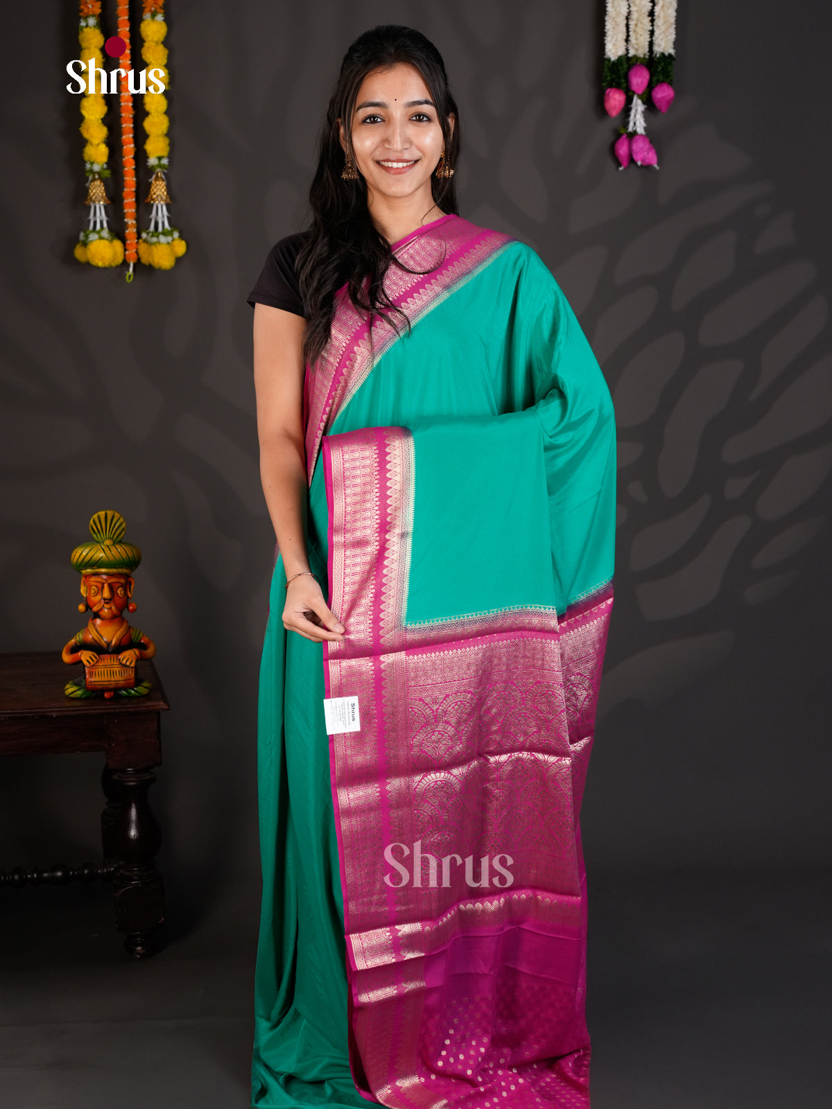 EAS23150 - Mysoresilk-halfpure - Saree - Shop on Shrus.com