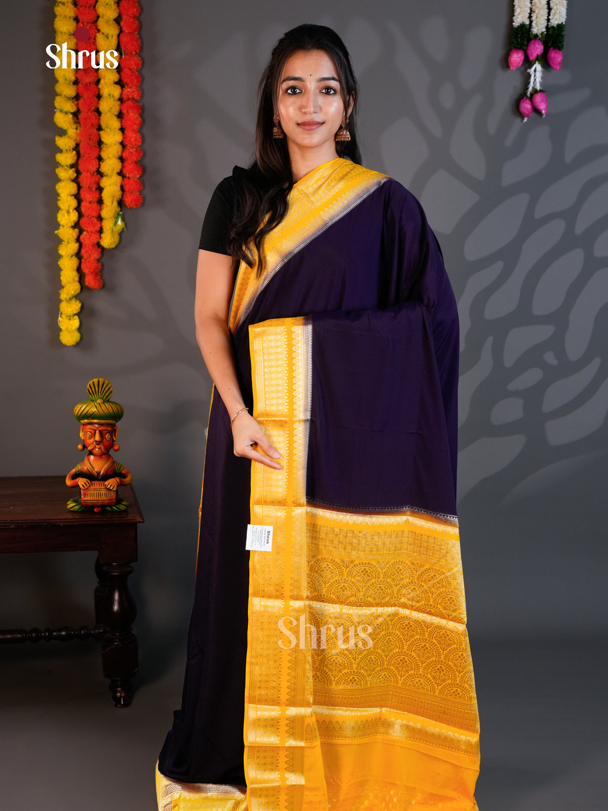 EAS23151 - Mysoresilk-halfpure - Saree - Shop on Shrus.com