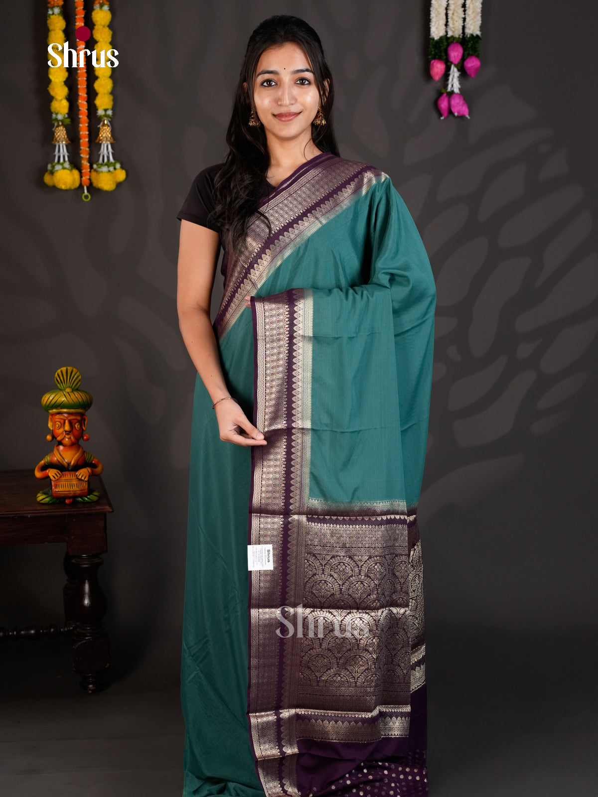 EAS23154 - Mysoresilk-halfpure - Saree - Shop on Shrus.com