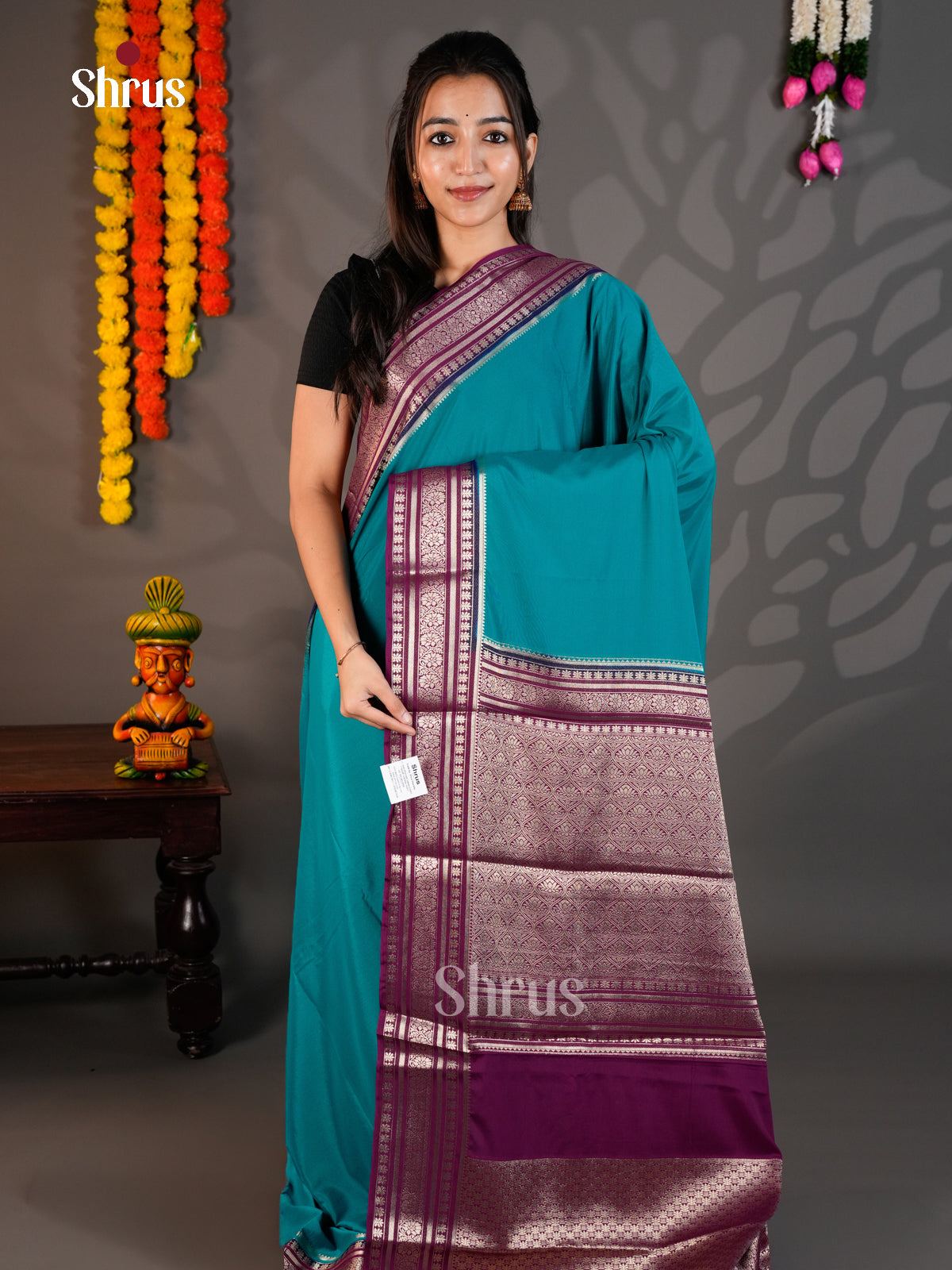 EAS23171 - Mysoresilk-halfpure - Saree - Shop on Shrus.com