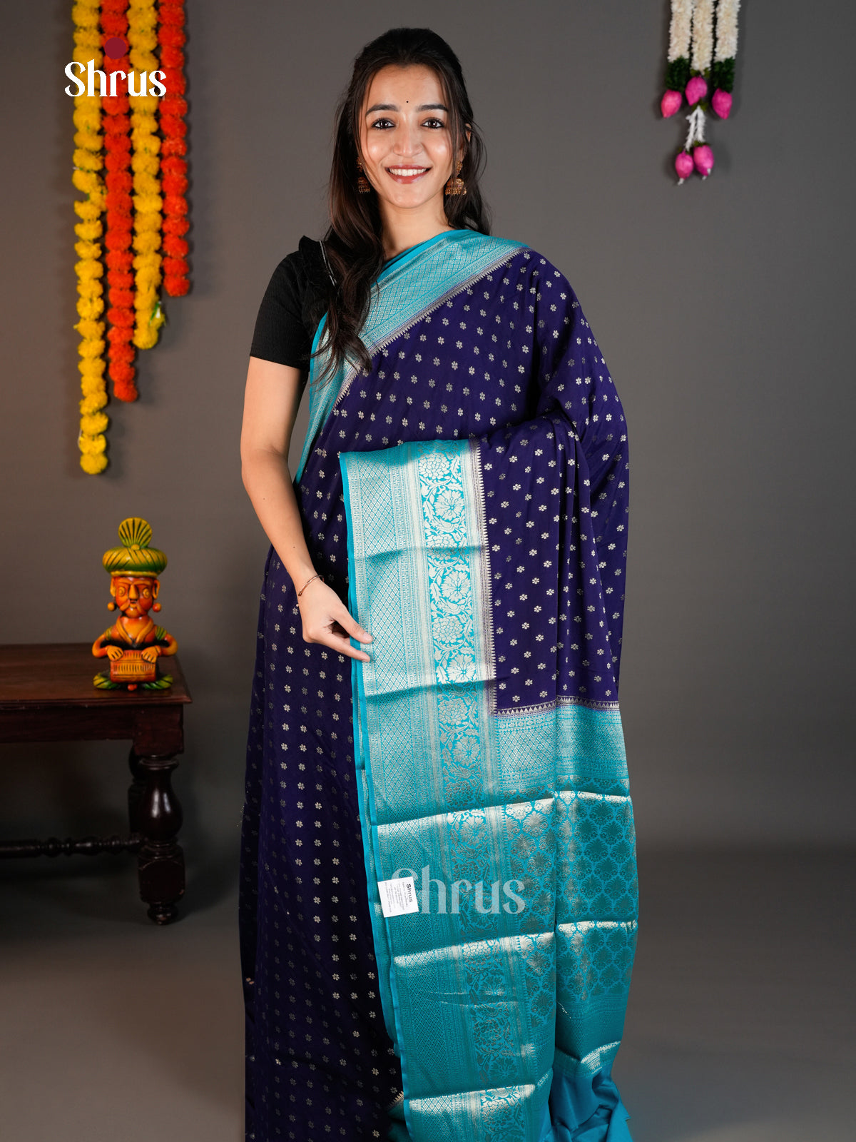EAS23175 - Mysoresilk-halfpure - Saree - Shop on Shrus.com
