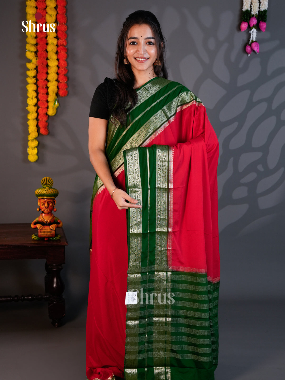 EAS23191 - Mysoresilk-halfpure - Saree - Shop on Shrus.com