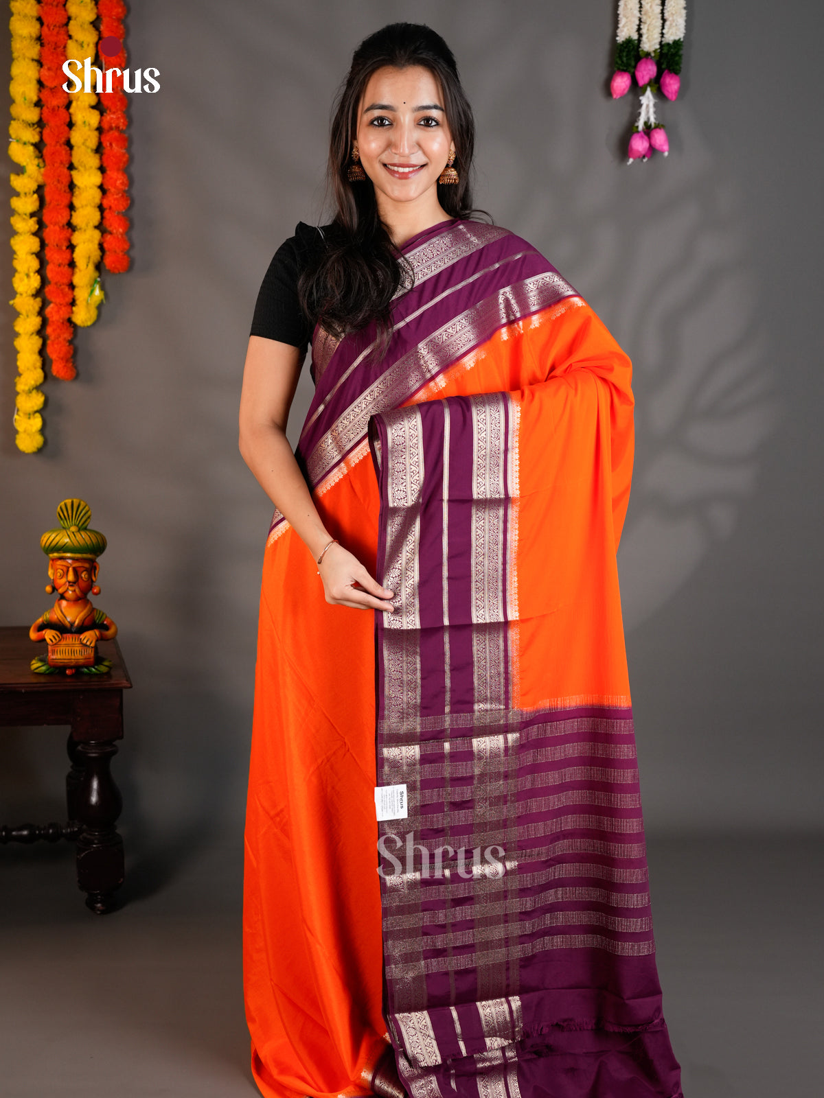EAS23200 - Mysoresilk-halfpure - Saree - Shop on Shrus.com
