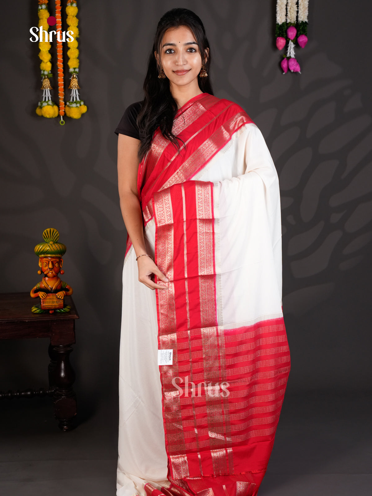 EAS23204 - Mysoresilk-halfpure - Saree - Shop on Shrus.com
