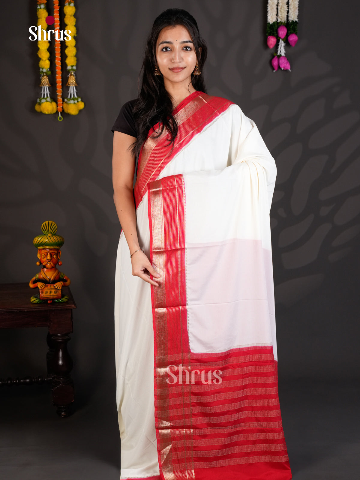 EAS23242 - Mysoresilk-halfpure - Saree - Shop on Shrus.com