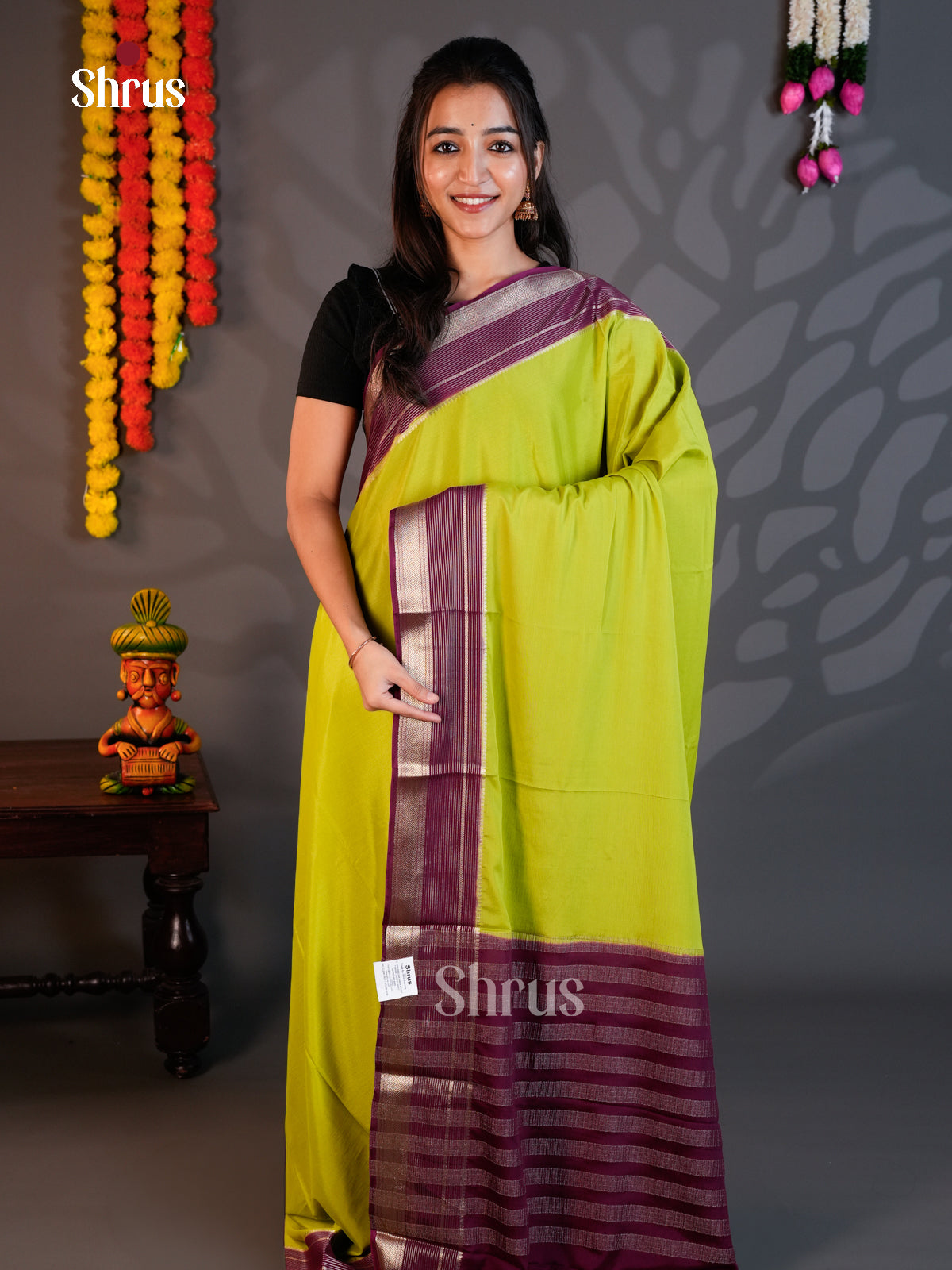 EAS23243 - Mysoresilk-halfpure - Saree - Shop on Shrus.com