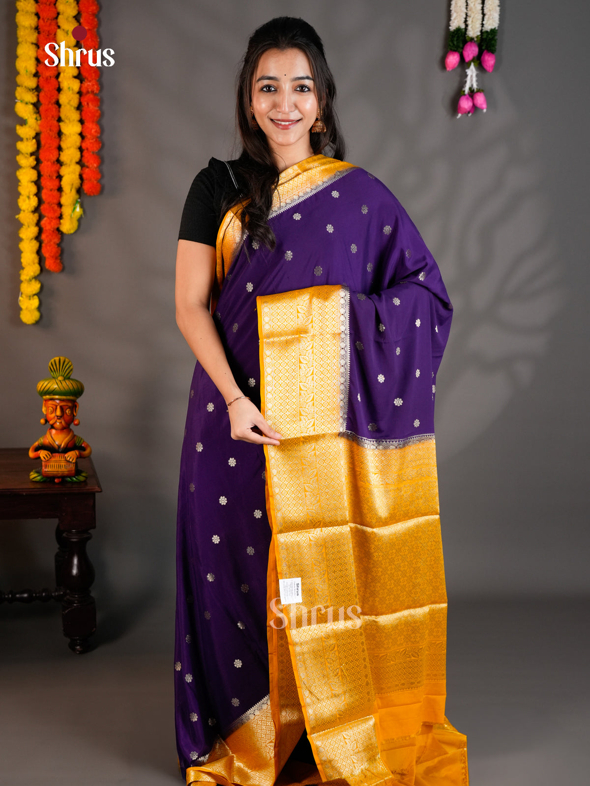 EAS23274 - Mysoresilk-halfpure - Saree - Shop on Shrus.com