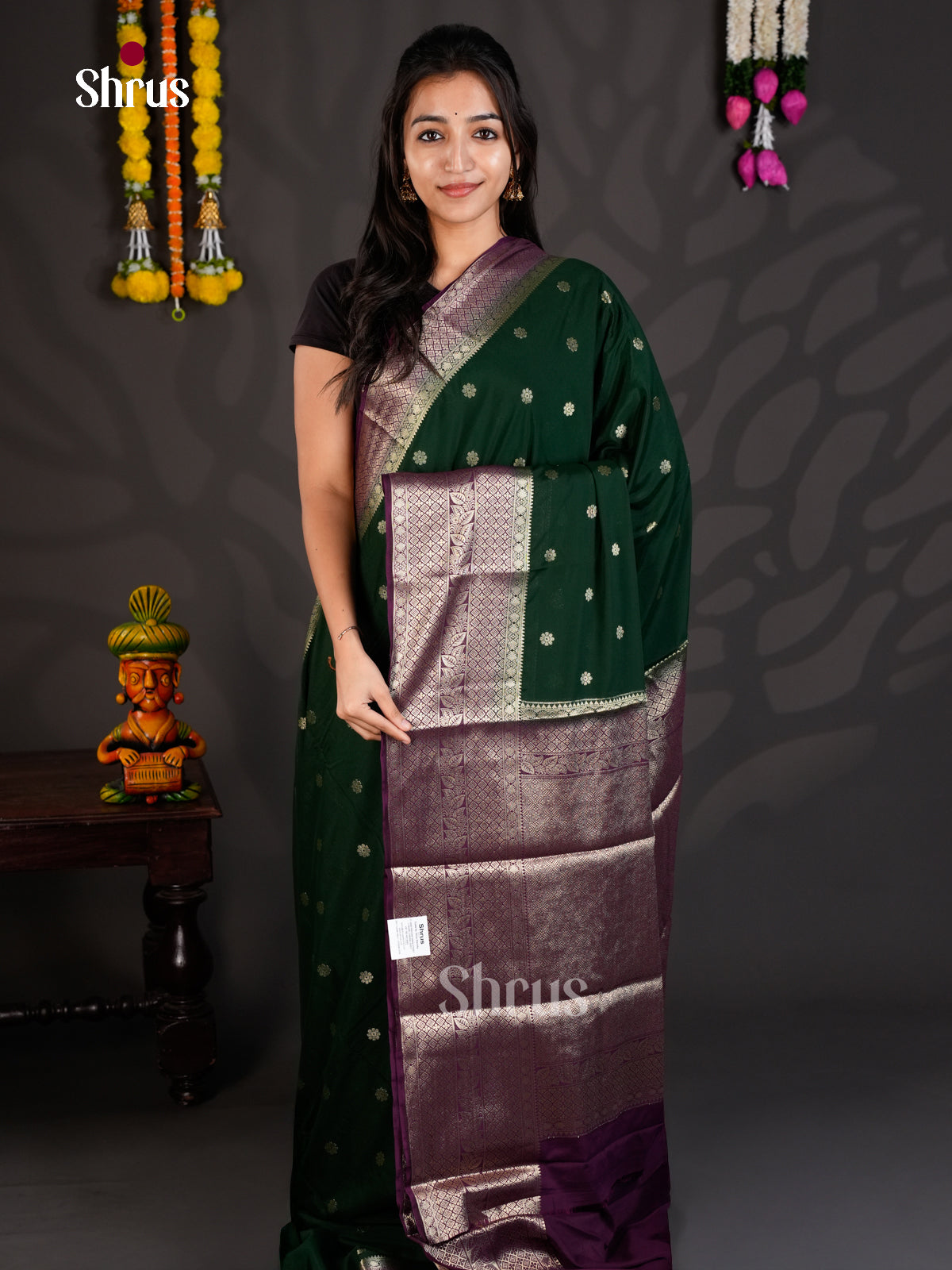 EAS23277 - Mysoresilk-halfpure - Saree - Shop on Shrus.com