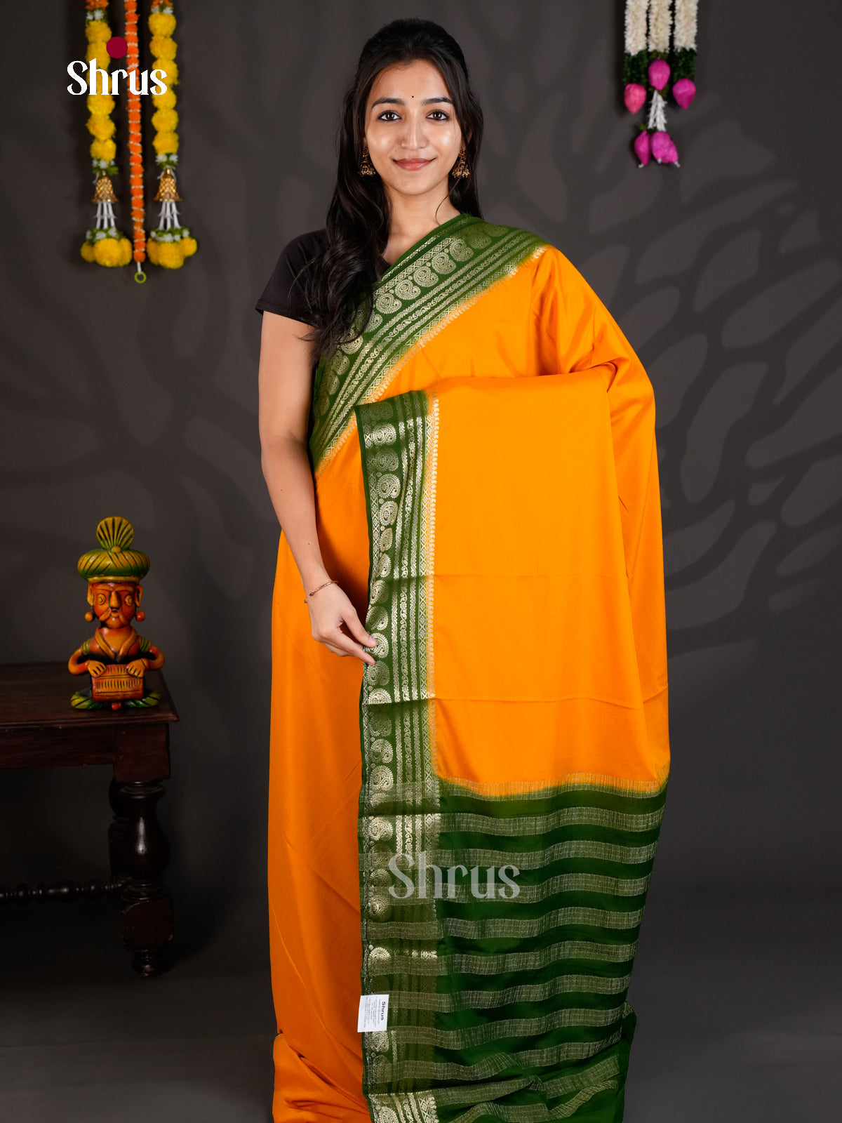 EAS23283 - Mysoresilk-halfpure - Saree - Shop on Shrus.com