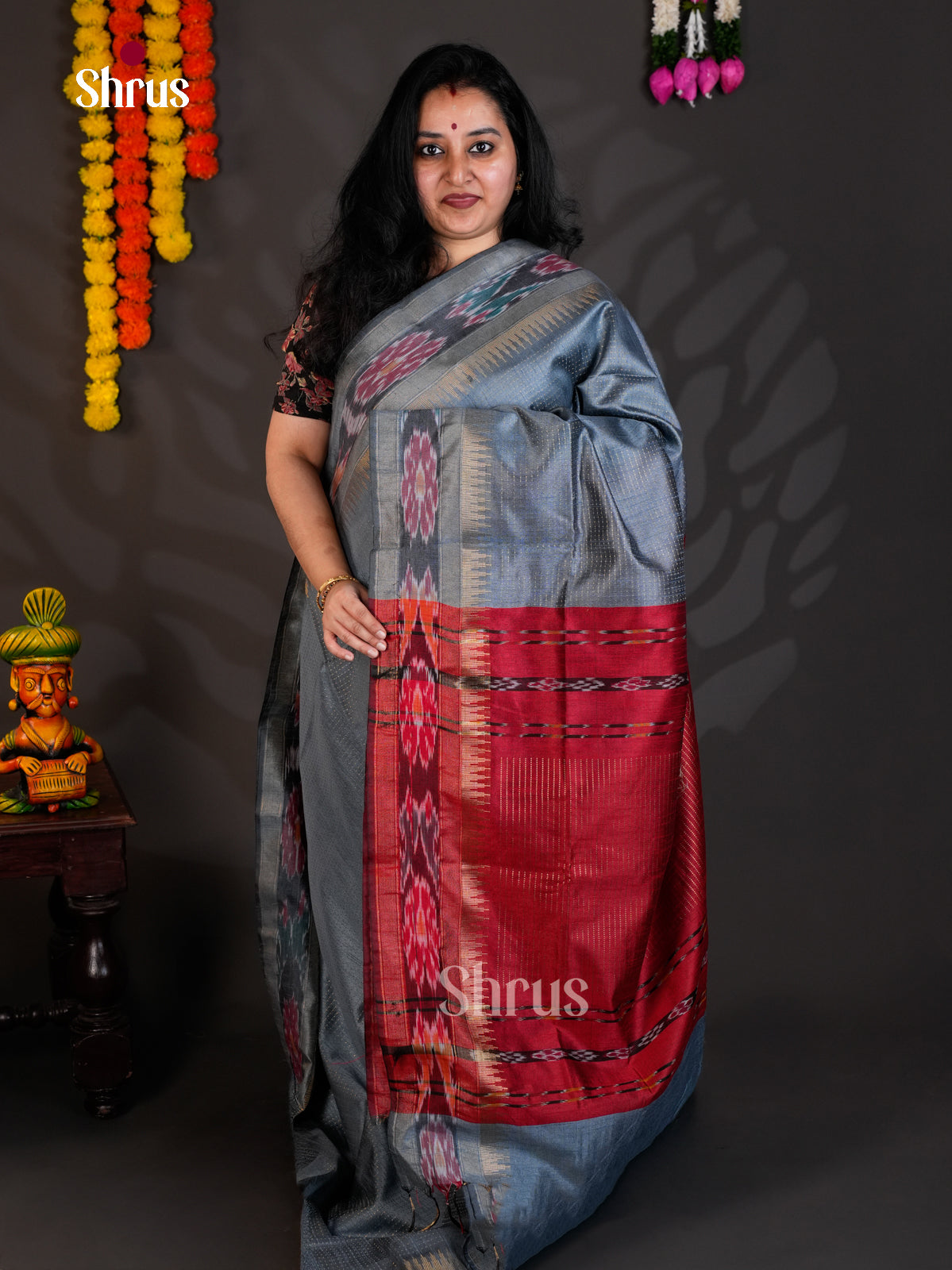 EAS24019 - Semi Rawsilk - Saree - Shop on Shrus.com