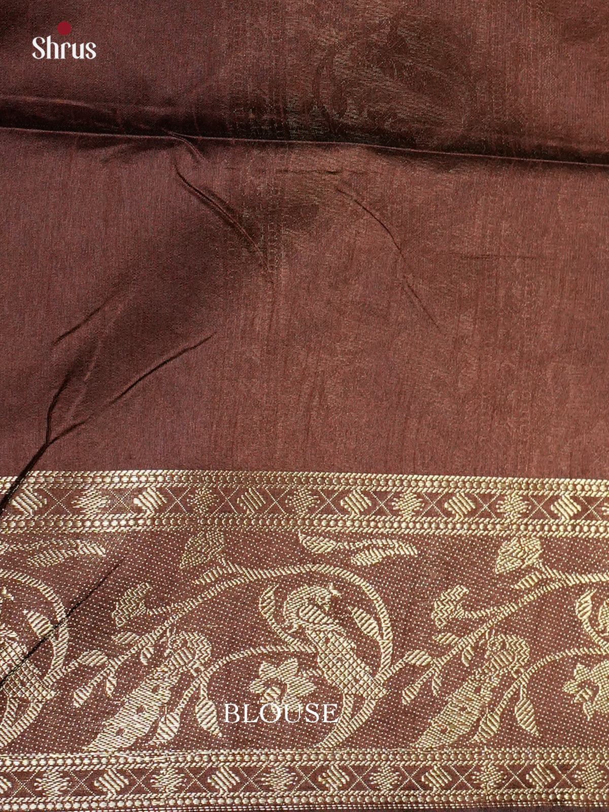 Grey & Brown- Semi Rawsilk - Saree- EAS24051
