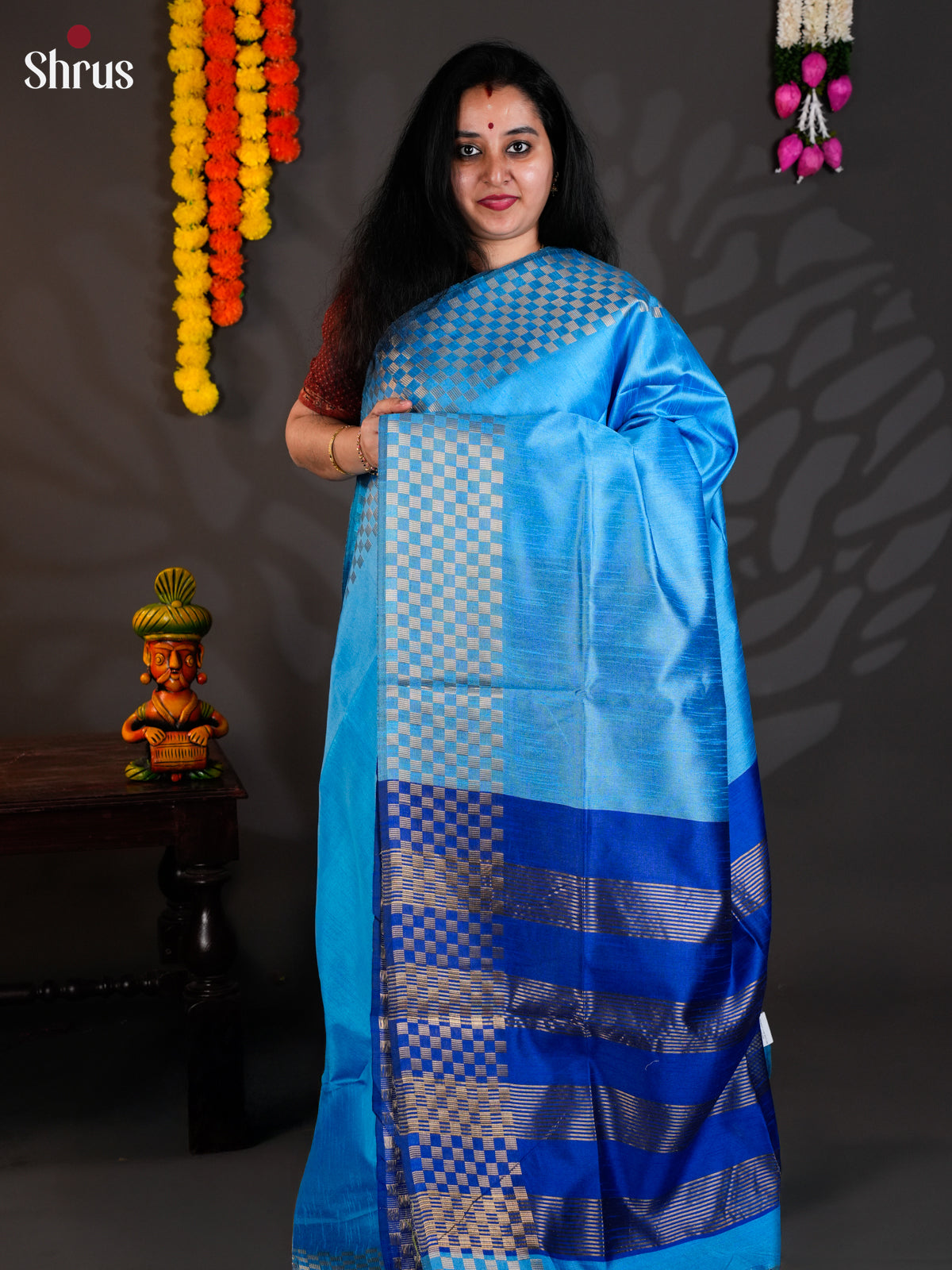 EAS24070 - Semi Rawsilk - Saree