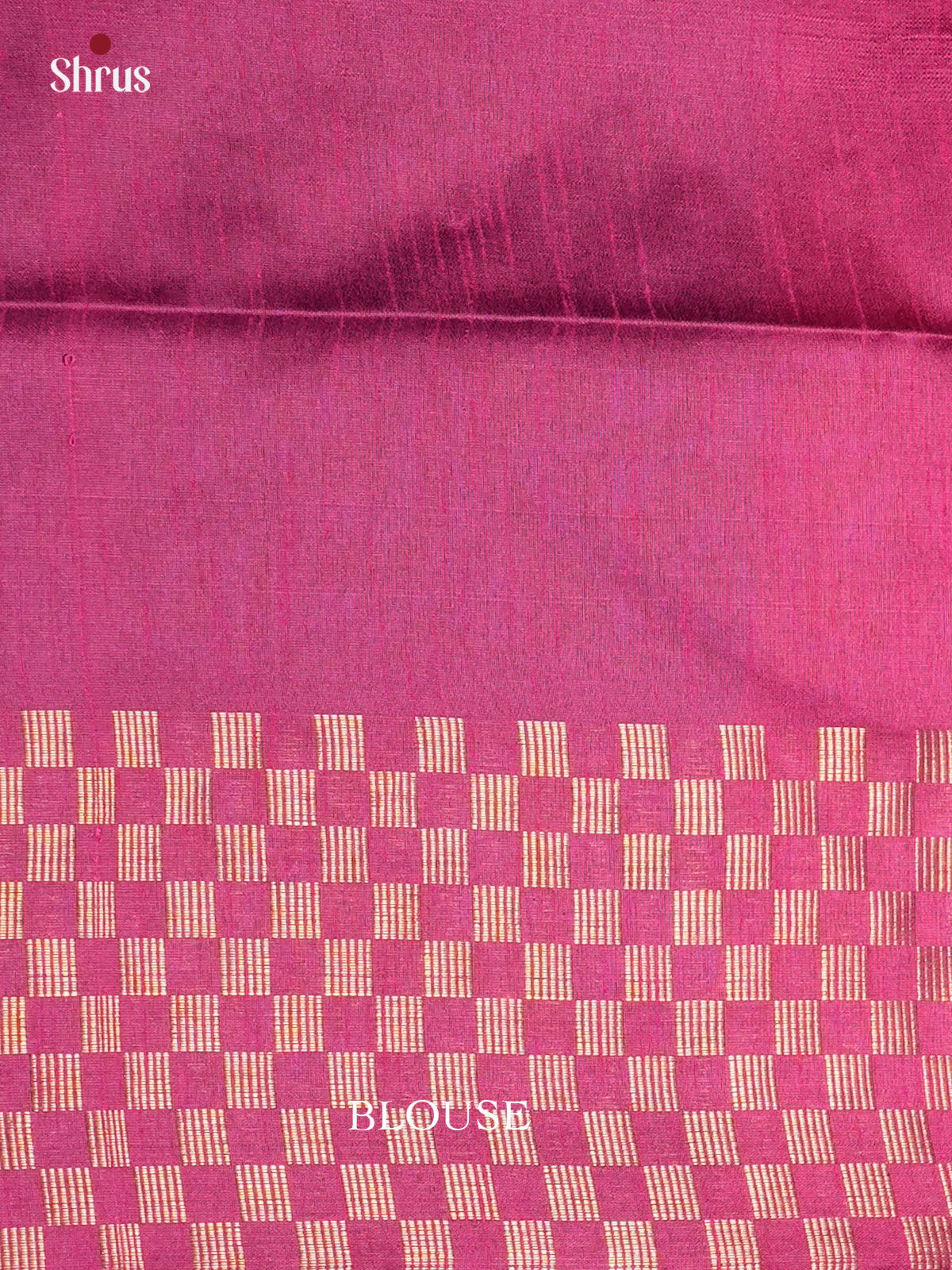 Blue & Pink- Semi Rawsilk - Saree- EAS24073