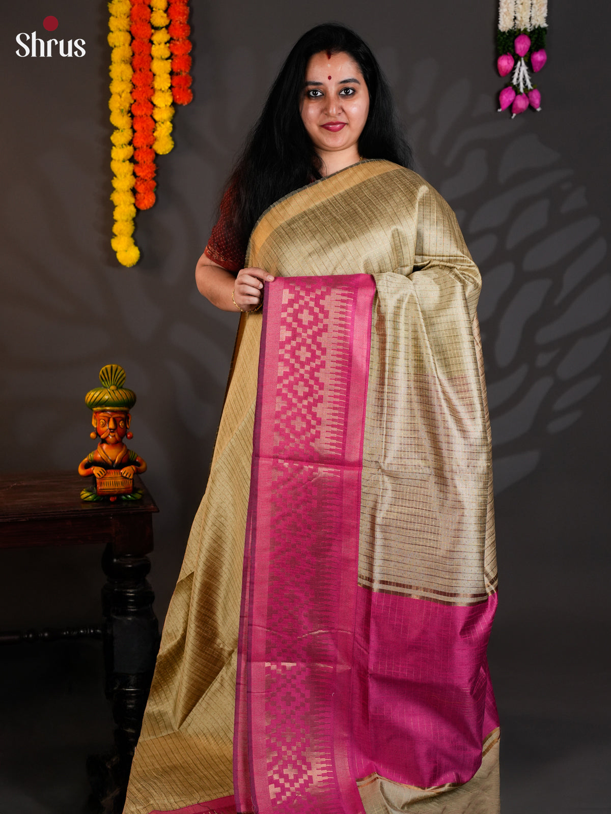 EAS24097 - Semi Rawsilk - Saree