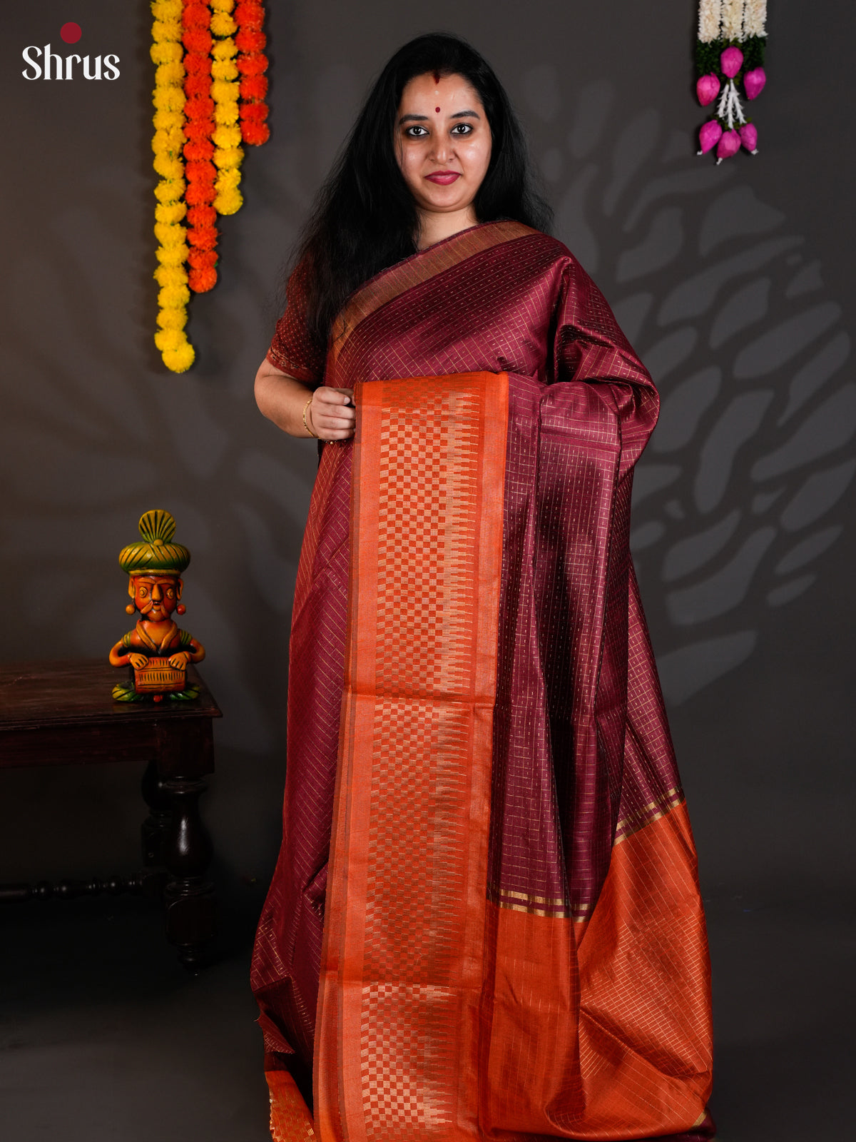 EAS24099 - Semi Rawsilk - Saree - Shop on Shrus.com