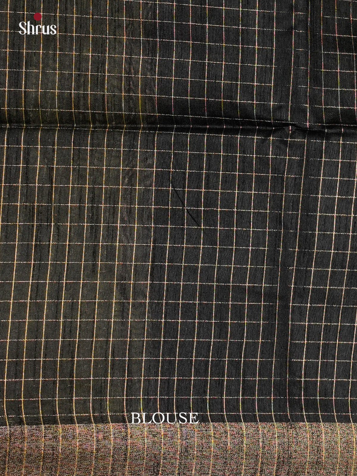 Light Green & Black  - Semi Rawsilk - Saree-EAS24107 - Shop on Shrus.com