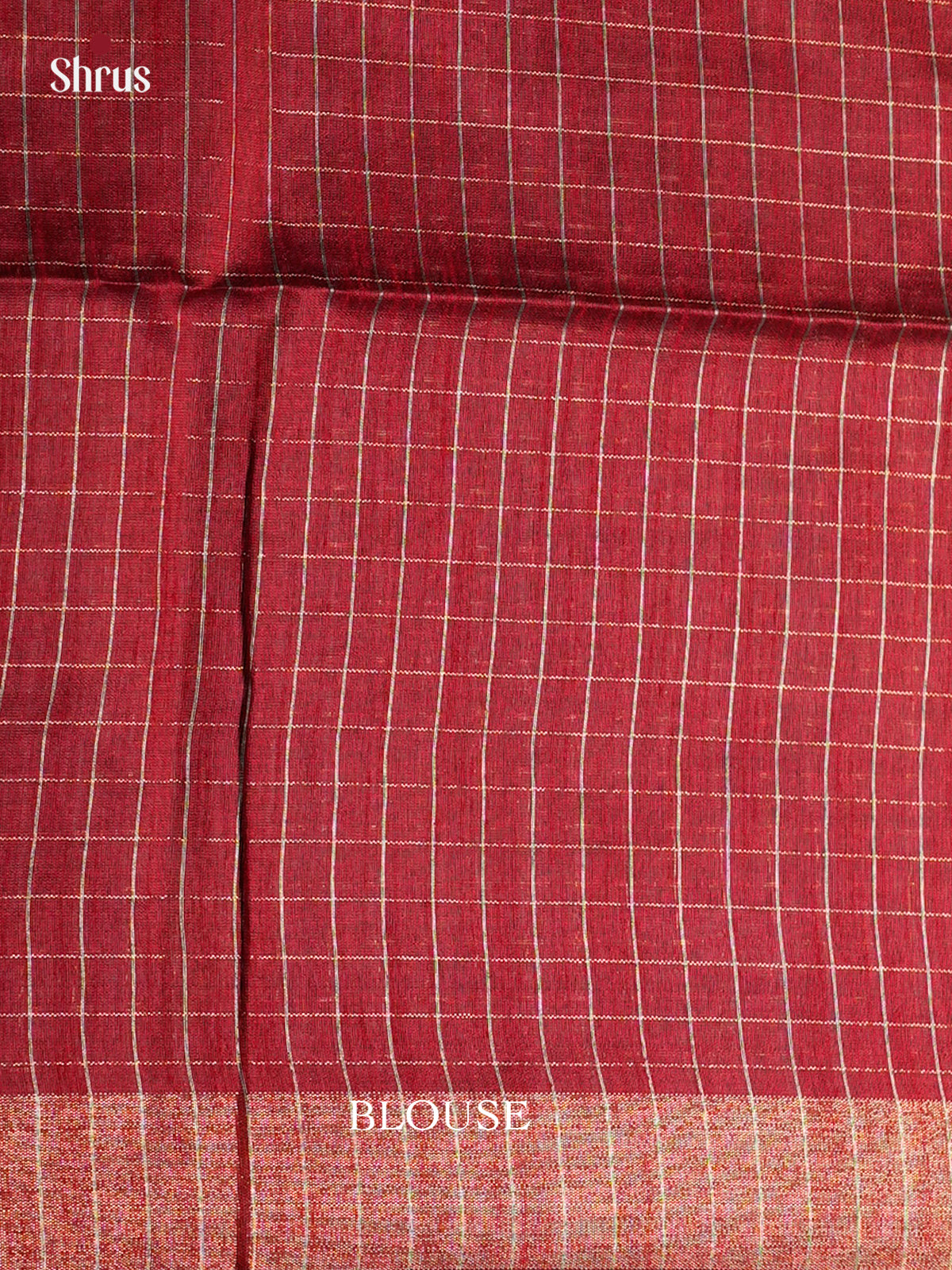 Grey & Red- Semi Rawsilk - Saree -EAS24108 - Shop on Shrus.com