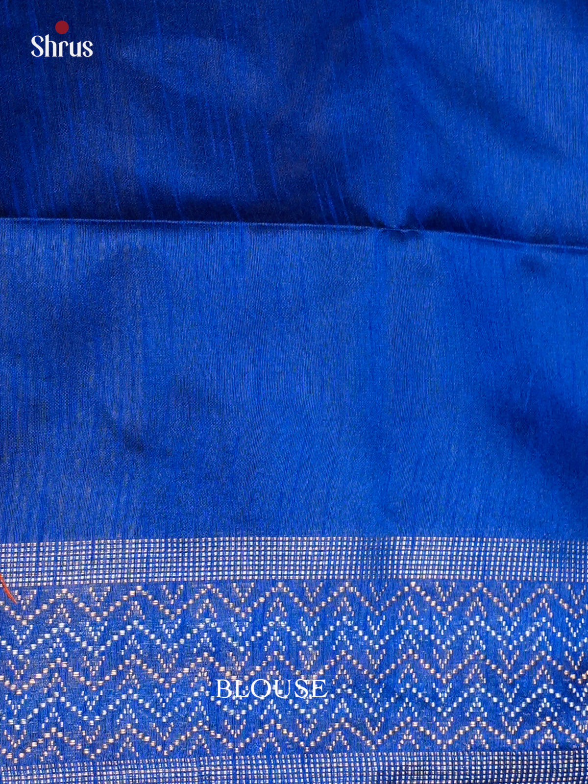 Pink & Blue  - Semi Rawsilk - Saree-EAS24115