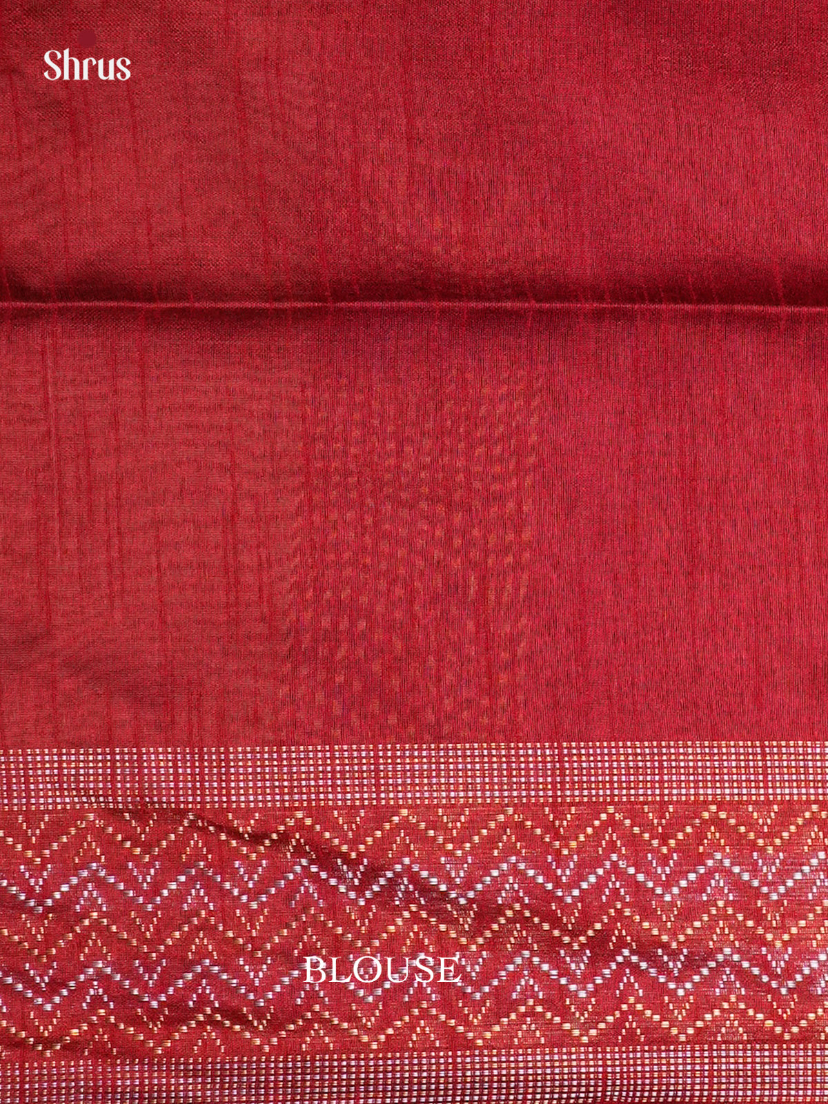 Grey & Red  - Semi Rawsilk - Saree- EAS24118 - Shop on Shrus.com