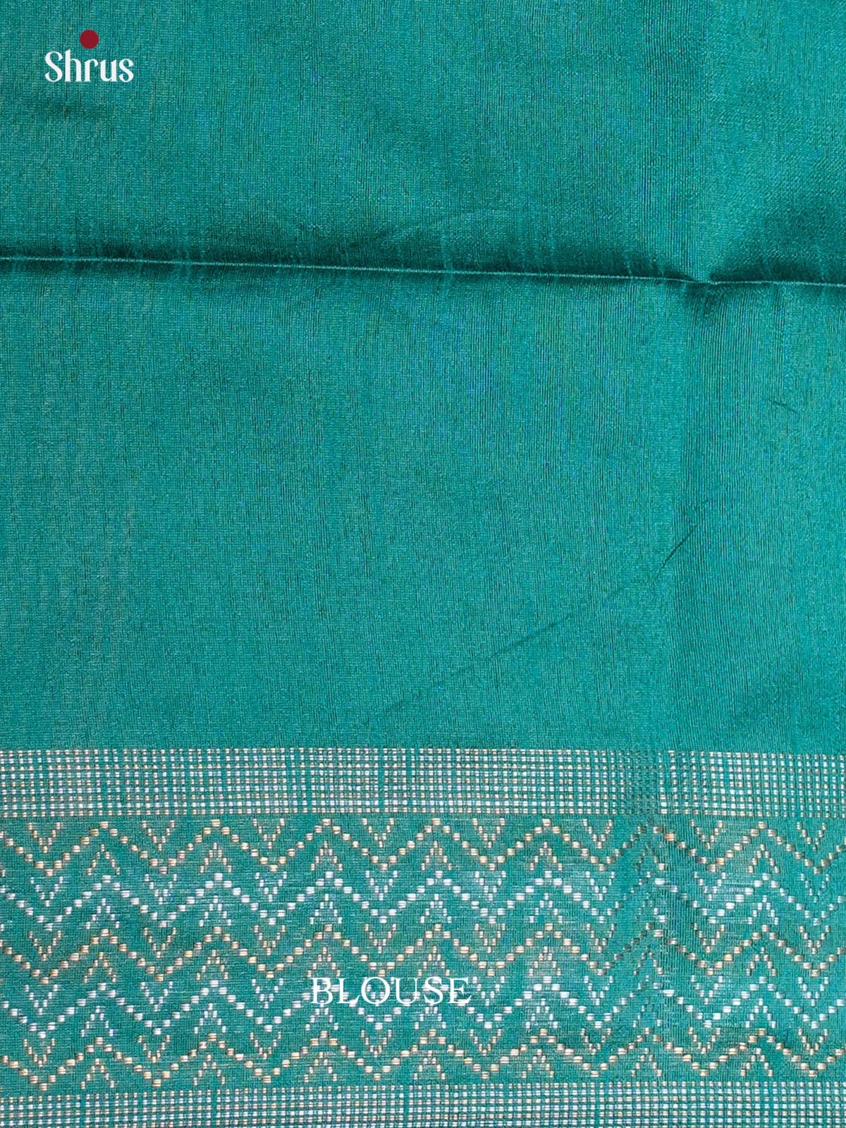 Dark Blue & Teal - Semi Rawsilk - Saree-EAS24123 - Shop on Shrus.com