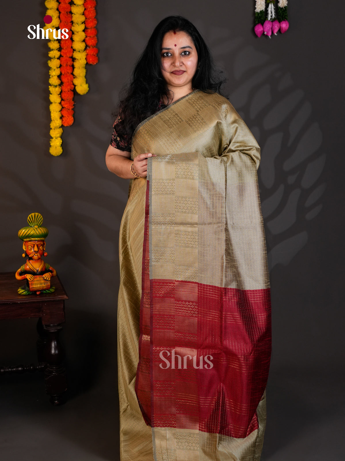 EAS24129 - Semi Rawsilk - Saree - Shop on Shrus.com