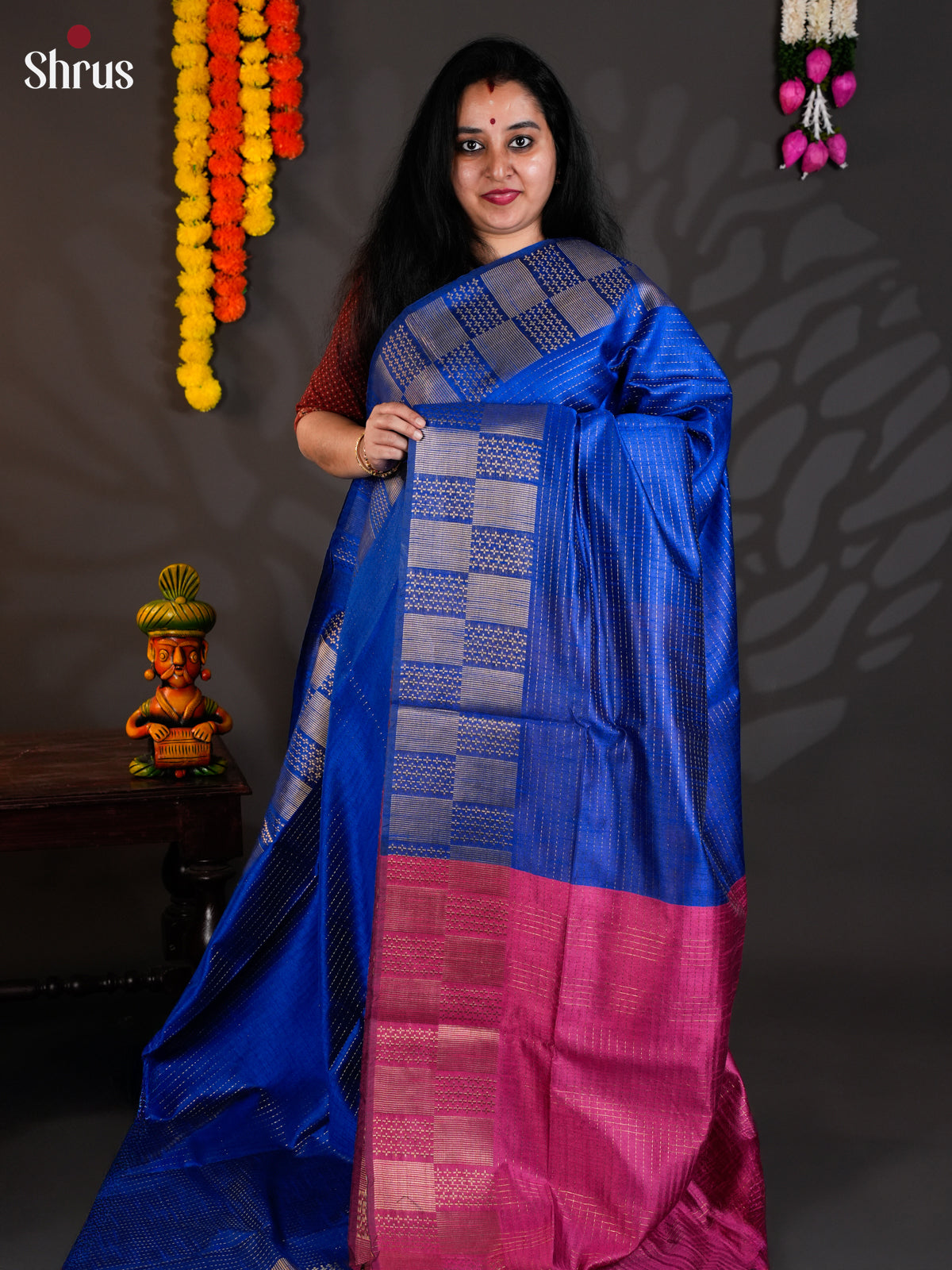 EAS24136 - Semi Rawsilk - Saree - Shop on Shrus.com