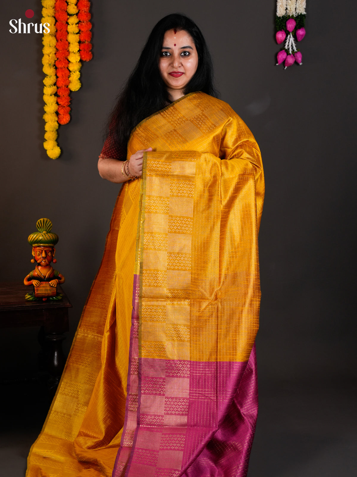 EAS24138 - Semi Rawsilk - Saree - Shop on Shrus.com